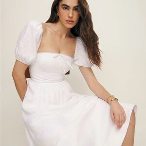 Reformation Marella Linen Dress